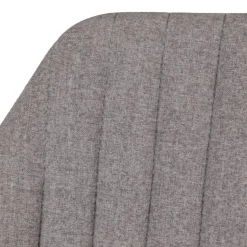 Set di 2 sedie per isola centrale girevoli con schienale in tessuto (Altezza seduta 64cm) Zila Grigio chiaro