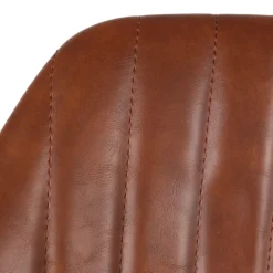 Set di 2 sgabelli da bar girevoli con schienale (Altezza seduta 75cm) Zila Marrone