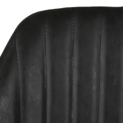 Set di 2 sgabelli da bar girevoli con schienale (Altezza seduta 75cm) Zila Nero