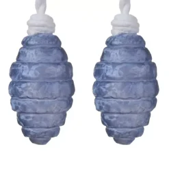 Set di 2 sospensioni appendere in vetro Olive Blu notte