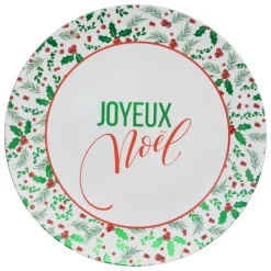Set di 12 sottopiatti (D33 cm) Agrifoglio di Natale