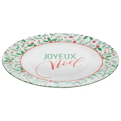 Set di 12 sottopiatti (D33 cm) Agrifoglio di Natale