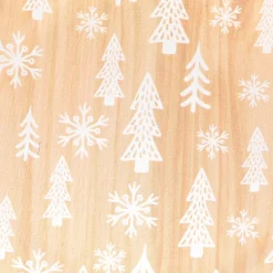 Set di 12 sottopiatti effetto legno Abeti Bianchi