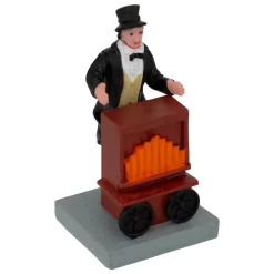 Set di 5 statuine e accessori per Villaggio di Natale (H22 cm) Musica e chiosco