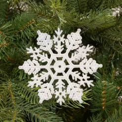 Set di 12 stelle di Natale da appendere (10 cm) Morzine Bianco