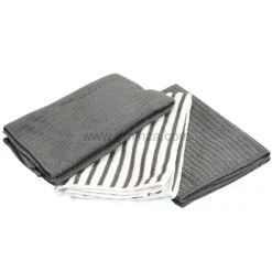 Set di 3 strofinacci Cuistot Grigio