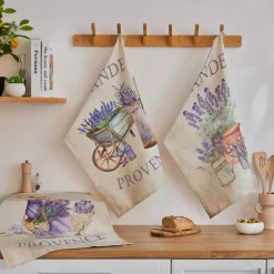 Set di 3 strofinacci in cotone (50 x 70 cm) Valensole Multicolore