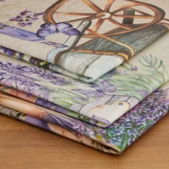 Set di 3 strofinacci in cotone (50 x 70 cm) Valensole Multicolore
