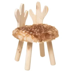 Sgabello per bambini ecopelliccia (38 cm) Cervo Marrone