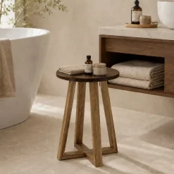 Sgasbello piano legno acacia (H43 cm) Lina Marrone
