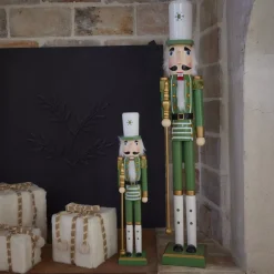 Soldatino di legno Schiaccianoci (H50 cm) Viktor Verde