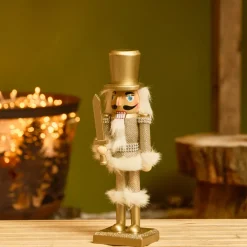 Soldato Schiaccianoci in legno (H25 cm) Cavaliere Champagne