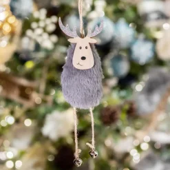 Sospensione Cervo Melo di Natale Marrone scuro