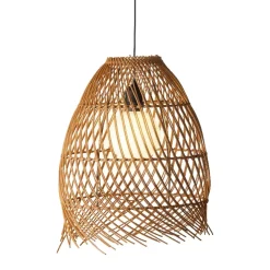 Sospensione da giardino solare LED (D28 cm) Tropicale Marrone