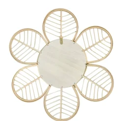 Specchio da parete con cornice in legno (44,5 cm) Nova Naturale