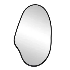 Specchio da parete con cornice (99 cm) Noreal Nero