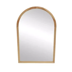 Specchio da parete con cornice in legno (90 cm) Yoaku Marrone