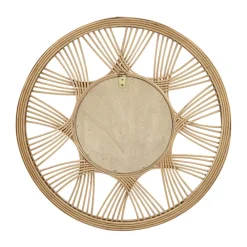 Specchio da parete rattan rotondo (D45 cm) Honiara Naturale
