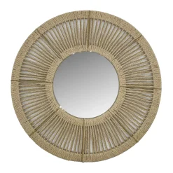 Specchio da parete rotondo in corda (D60 cm) Suva Naturale
