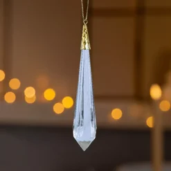 Stalattite da appendere (11 cm) diamante Trasparente