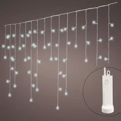 Stalattite luminosa con pile 7 m 192 LED Durawise Bianco freddo