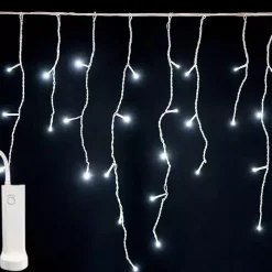 Stalattite luminosa con pile 7 m 192 LED Durawise Bianco freddo