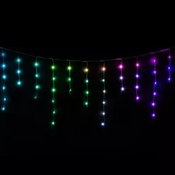 Stalattite Luminosa Digitale L3 m 85 LED Multicolore