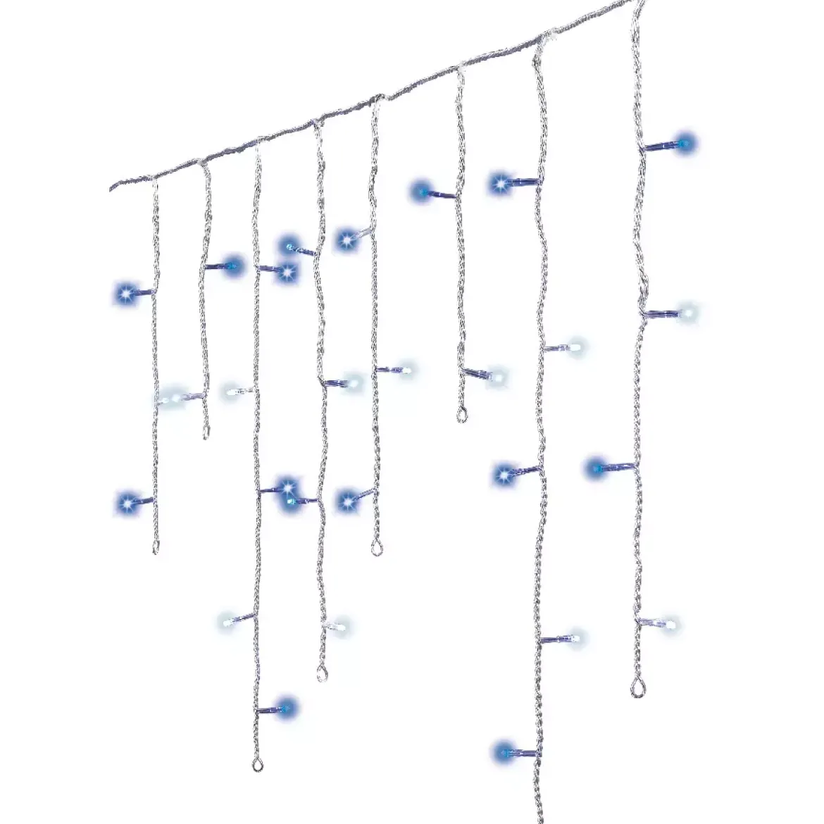 Stalattite luminosa lung.7,50 m Bicolore Stars Blu e bianco freddo 175 LED