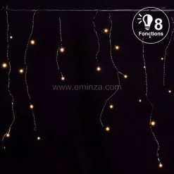 Stalattite luminosa lung.7,50 m Bianco caldo 175 LED CN
