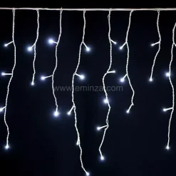 Stalattite luminosa 7,50 m 175 LED cavo bianco Stars Bianco freddo