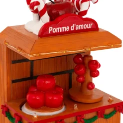 Stand luminoso e animato a pile (H11 cm) Mela d'amore