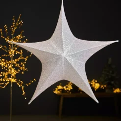 Stella di Natale da appendere (D135 cm) Natale glitterato iridescente