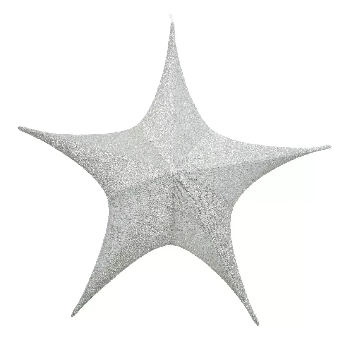 Stella di Natale gigante da appendere (D135 cm) Stella Argento