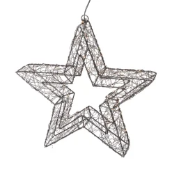 Stella luminosa da appendere 500 Micro LED (D38 cm) Star Light Nero e bianco caldo