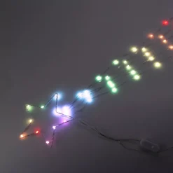 Stella luminosa Digitale 85 LED H20 cm Stella Multicolore
