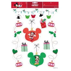 Stickers per finestre Disney Mickey Noël