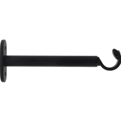 Support asta fissa (L150 / D20 mm) Jim grondaia Nero opaco