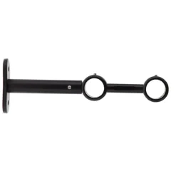 Supporto doppio regolabile (L150 / D20) Jim Nero opaco