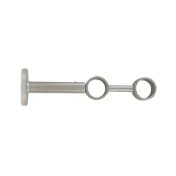 Supporto doppio regolabile (L190/L230 cm - Ø28 mm) Argento opaco