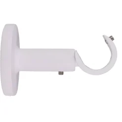 Supporto per asta fisso (L60 / D20 mm) Jim grondaia Bianco opaco