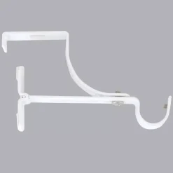 Supporto per bastone per cassettone dell'avvolgibile (L135 / D20 mm) Bianco satinato