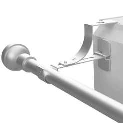 Supporto per bastone per cassettone dell'avvolgibile (L135 / D20 mm) Bianco satinato