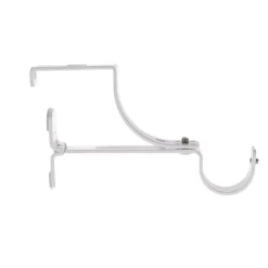 Supporto per bastone per cassettone dell'avvolgibile (L135 / D28 mm) Bianco satinato