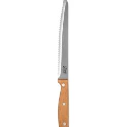 Tagliere per il pane con il coltello Tim Marrone naturale