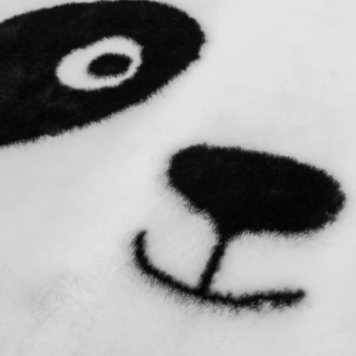 Tappeto antiscivolo per bambini (100 cm) Panda Bianco