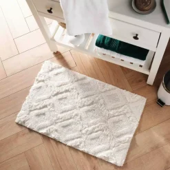 Tappeto bagno (80 cm) Ikatis Bianco