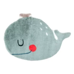 Tappeto balena per bambini (85 x 60 cm) Moby Blu