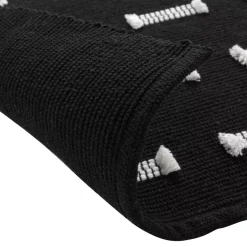Tappeto cotone (50 x 80 cm) Juline Nero