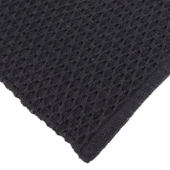 Tappeto cotone intrecciato (45 x 90 cm) Rosario Nero