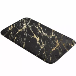 Tappeto da bagno antiscivolo (45 x 75 cm) Aquamarbre Nero